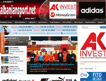 Tablet Screenshot of albaniansport.net